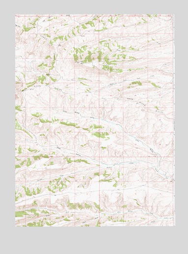 Bell Butte NE, WY USGS Topographic Map