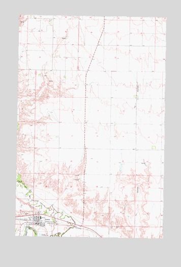 Nashua, MT USGS Topographic Map