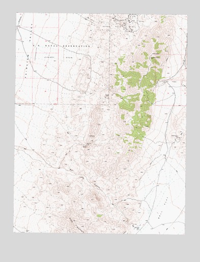 Bell Canyon, NV USGS Topographic Map