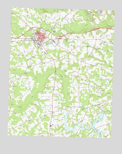 Nashville, NC USGS Topographic Map