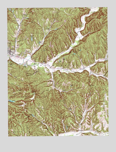 Nashville, IN USGS Topographic Map