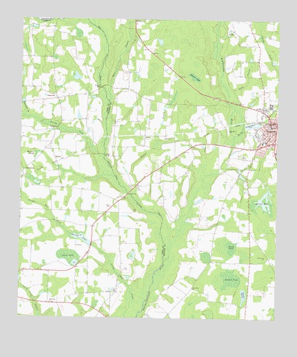 Nashville West, GA USGS Topographic Map