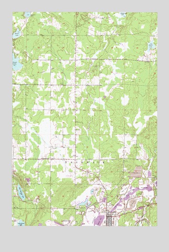 Nashwauk, MN USGS Topographic Map