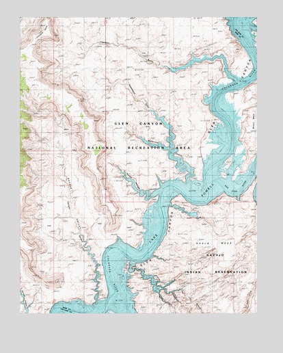 Nasja Mesa, UT USGS Topographic Map