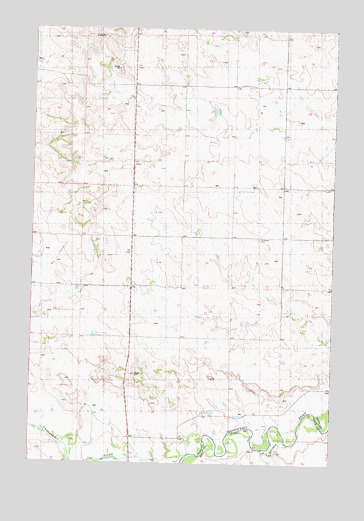 Bell Coulee East, ND USGS Topographic Map