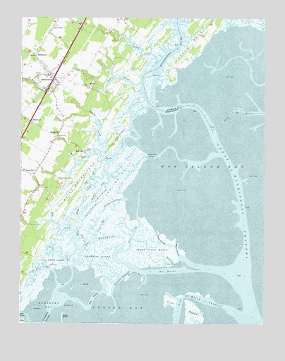 Nassawadox, VA USGS Topographic Map
