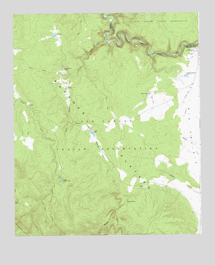 Natanes Mountains NE, AZ USGS Topographic Map