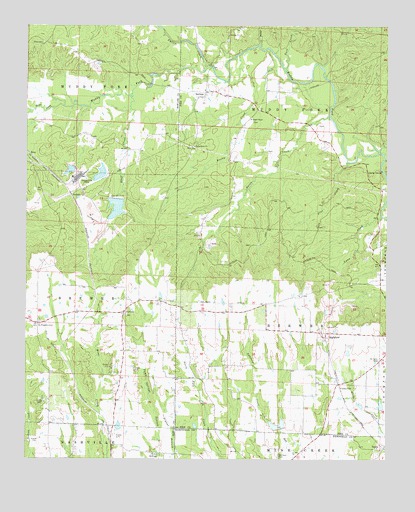 Nathan, AR USGS Topographic Map