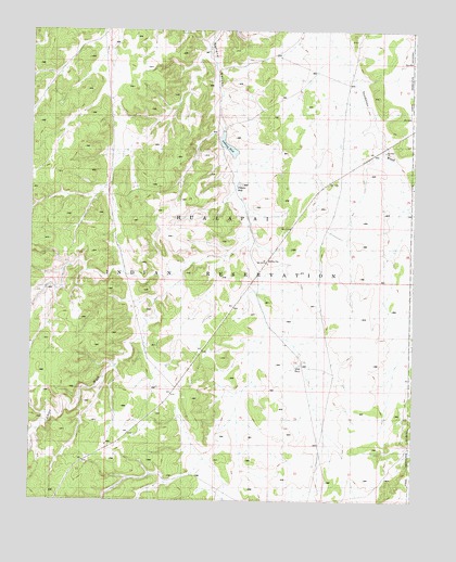 National Tank, AZ USGS Topographic Map