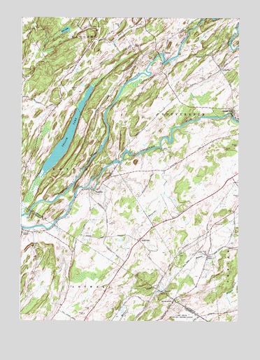 Natural Dam, NY USGS Topographic Map