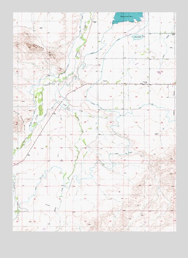 Natwick, WY USGS Topographic Map