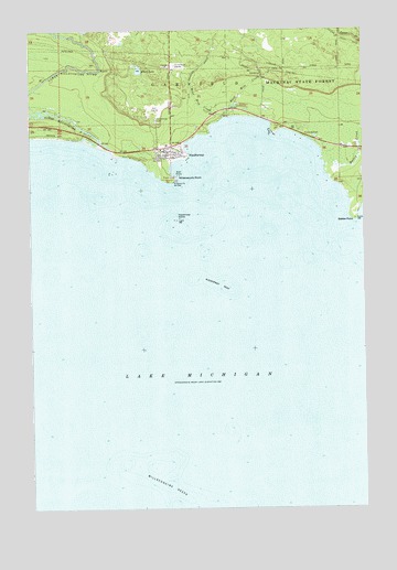 Naubinway, MI USGS Topographic Map