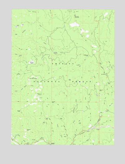 Naufus Creek, CA USGS Topographic Map