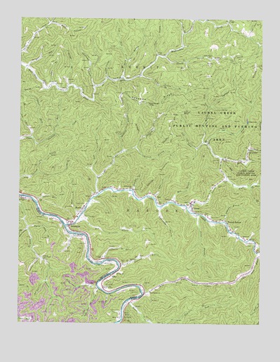 Naugatuck, WV USGS Topographic Map