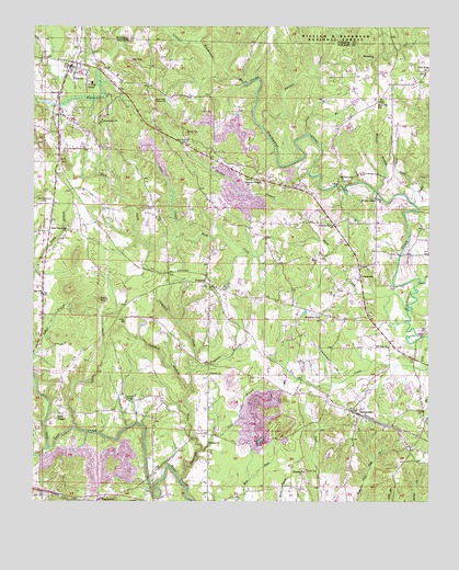 Nauvoo, AL USGS Topographic Map