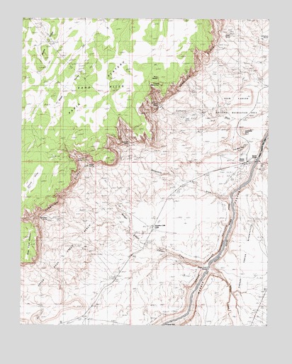 Navajo Bridge, AZ USGS Topographic Map