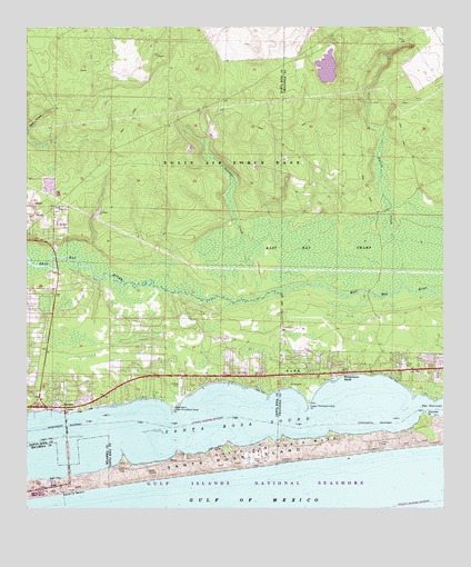 Navarre, FL USGS Topographic Map