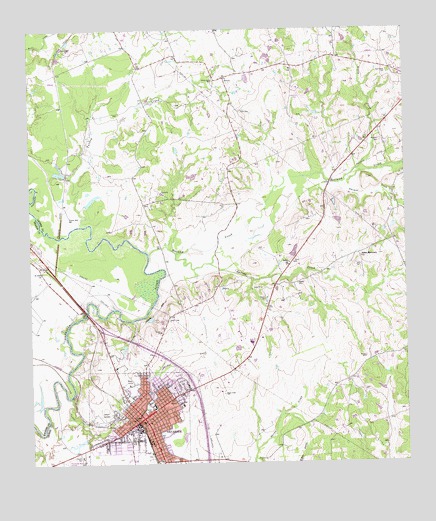 Navasota, TX USGS Topographic Map