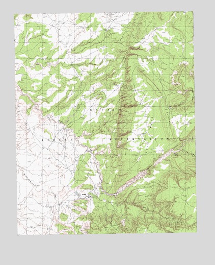 Nazlini, AZ USGS Topographic Map