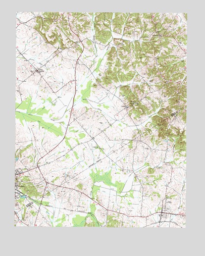 Nebo, KY USGS Topographic Map