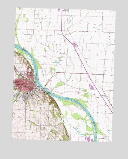 Nebraska City, NE USGS Topographic Map