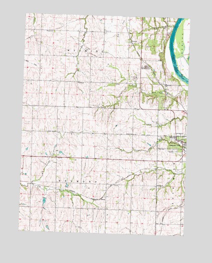 Nebraska City NW, NE USGS Topographic Map