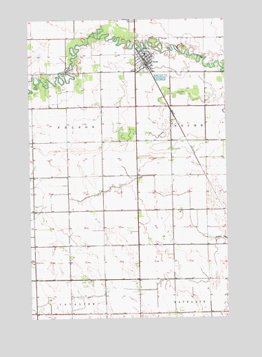 Neche, ND USGS Topographic Map