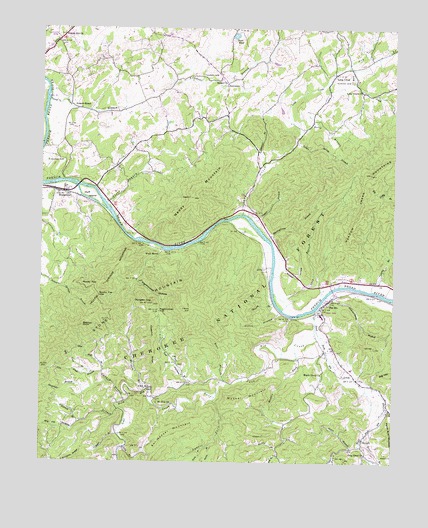 Neddy Mountain, TN USGS Topographic Map