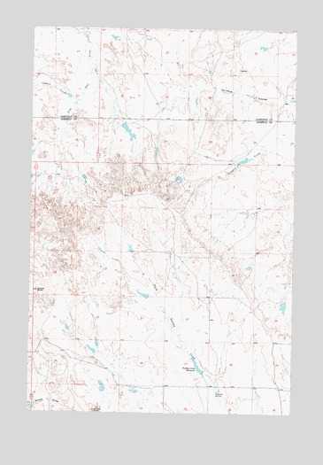 Needle Butte, MT USGS Topographic Map