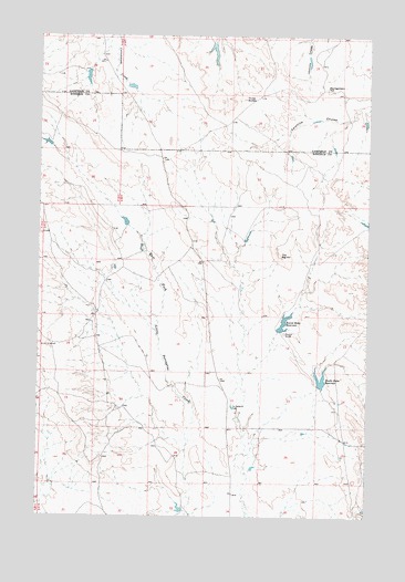 Needle Butte Reservoir, MT USGS Topographic Map
