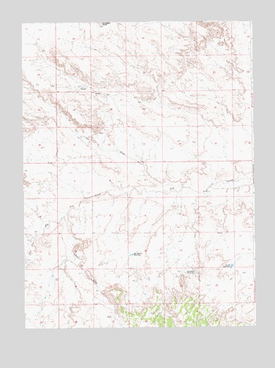 Needle Reservoir, WY USGS Topographic Map