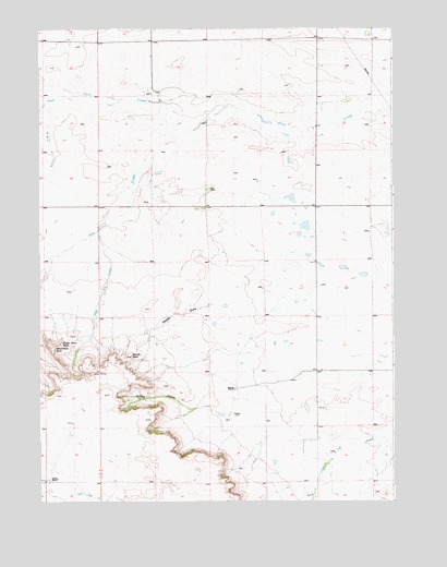 Needle Rock, WY USGS Topographic Map