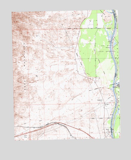 Needles NW, CA USGS Topographic Map
