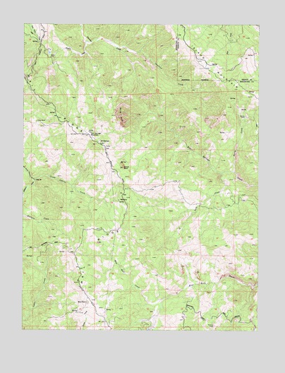 Bell Springs, CA USGS Topographic Map
