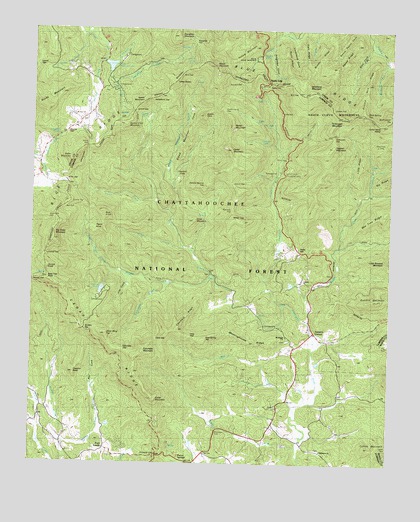 Neels Gap, GA USGS Topographic Map