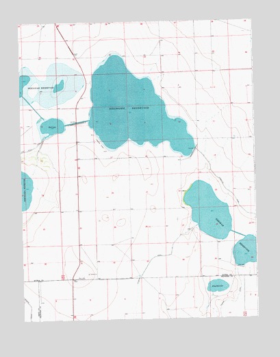 Neenoshe Reservoir, CO USGS Topographic Map