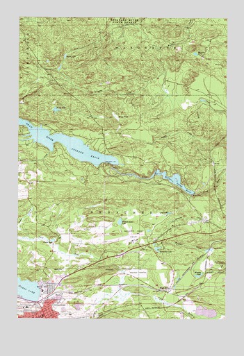 Negaunee, MI USGS Topographic Map