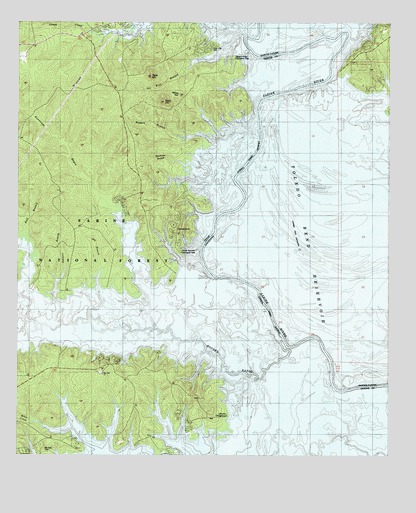 Negreet SW, TX USGS Topographic Map