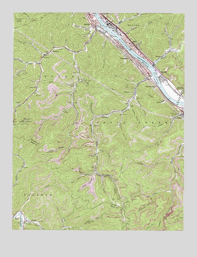 Belle, WV USGS Topographic Map