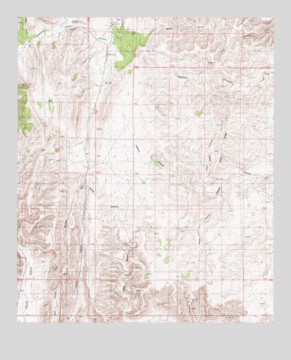 Nelson Canyon West, NM USGS Topographic Map