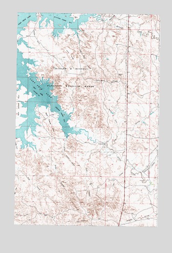 Nelson Creek Bay, MT USGS Topographic Map