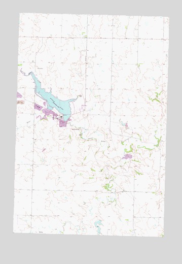 Nelson Lake, ND USGS Topographic Map