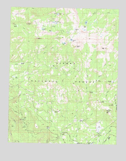 Nelson Mountain, CA USGS Topographic Map
