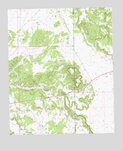 Nelson Reservoir NE, AZ USGS Topographic Map