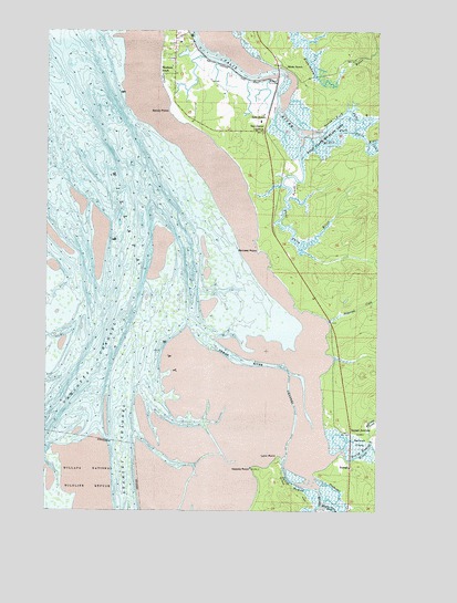 Nemah, WA USGS Topographic Map