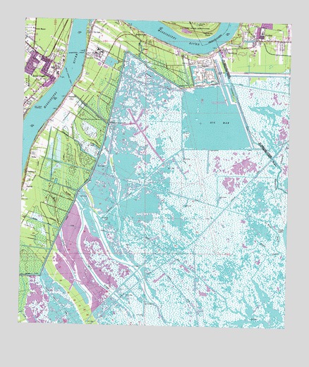 Belle Chasse, LA USGS Topographic Map