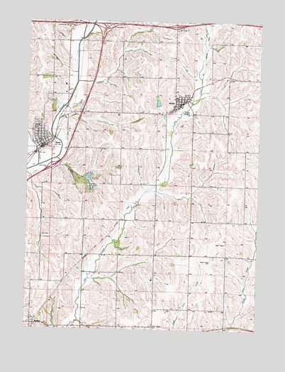 Neola, IA USGS Topographic Map
