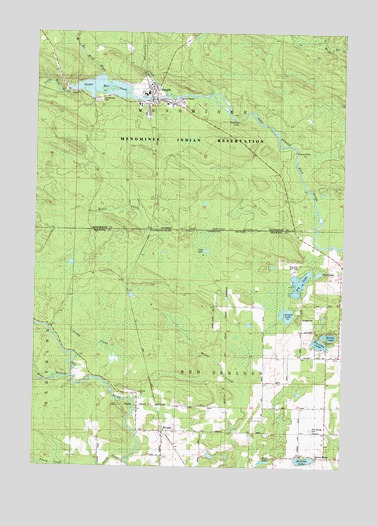 Neopit, WI USGS Topographic Map