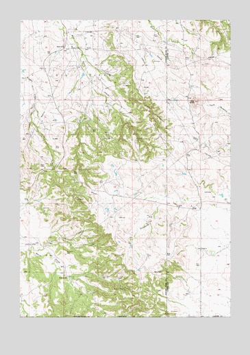 Belle Creek South, MT USGS Topographic Map