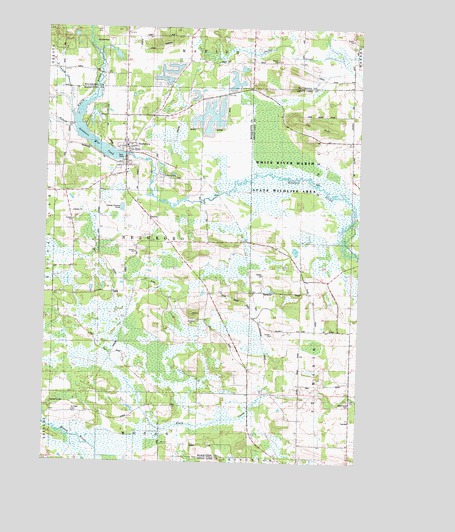 Neshkoro, WI USGS Topographic Map